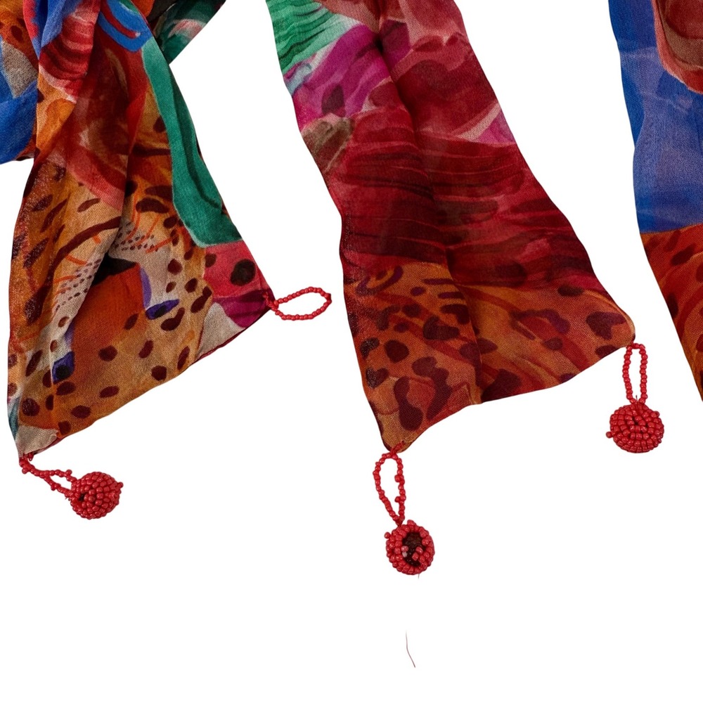 Farm Rio Mixed Print Maxi Dress Animal Collage Tie Waist Ruffle Long Sleeve XS‎ - Picture 12 of 14